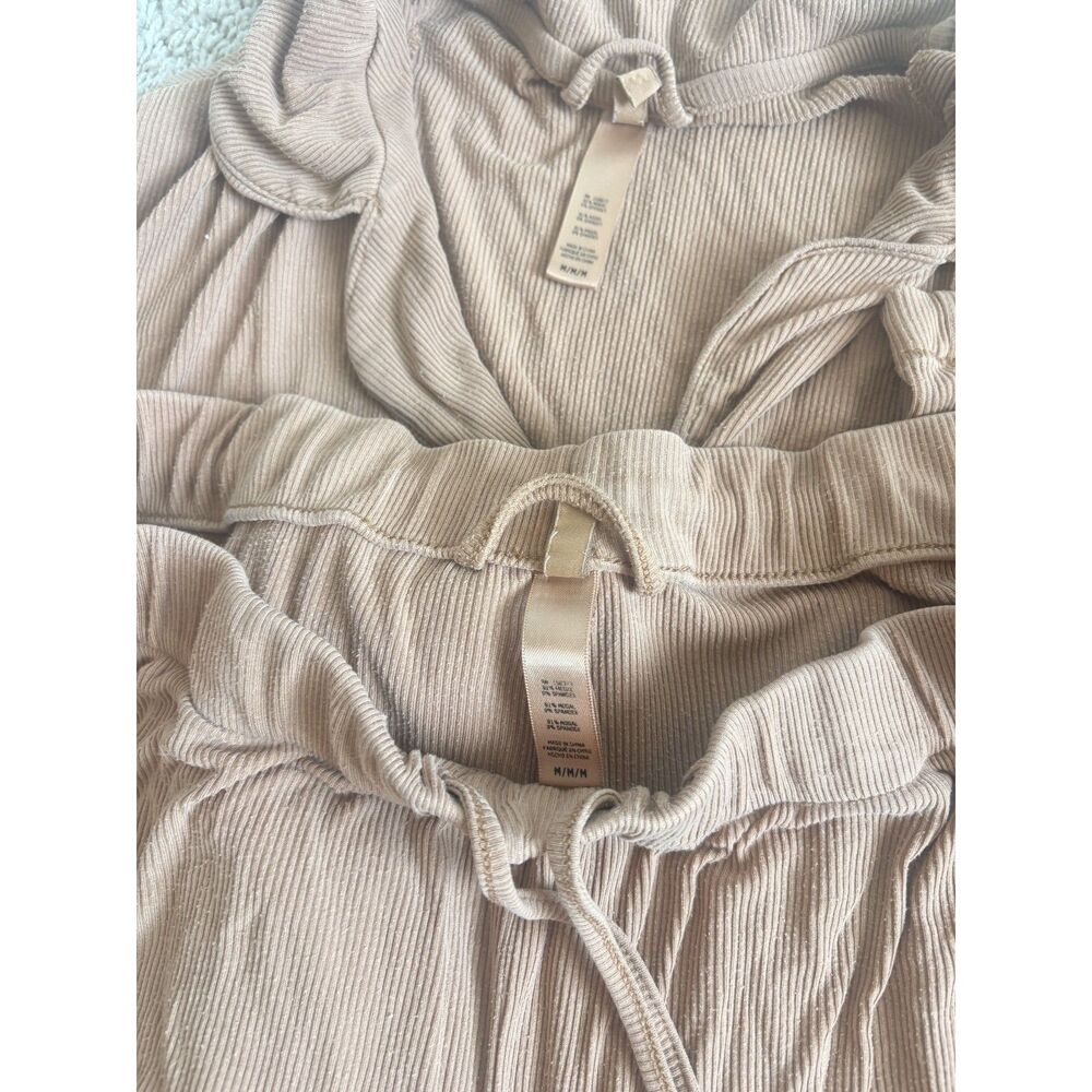 SKIMS Soft Rib Pajama Set Camel Size Medium - Picture 3 of 3